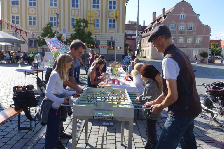 Park(ing) Day 2024 in Kempten - Kicker Spielende