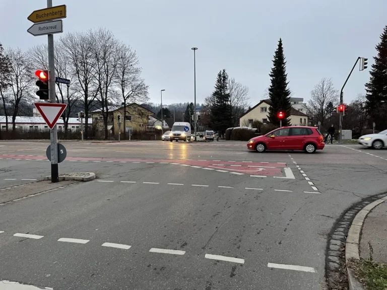 Kreuzung Aybühlweg - Lindauer Straße in Kempten