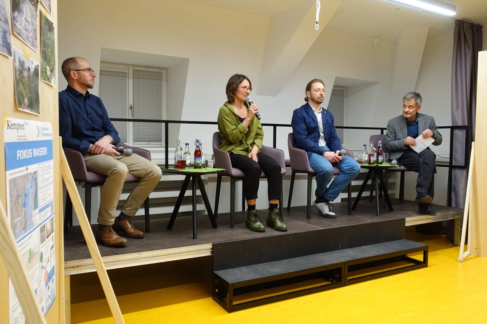 Podiumsgäste des "Bewegten Donnerstag" bei der Diskussion