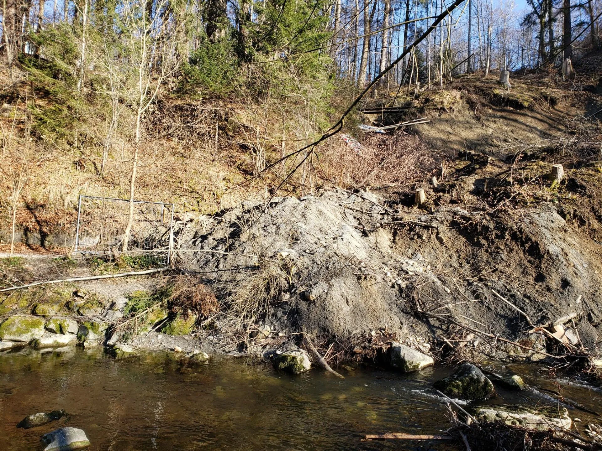 Hangrutsch an der Hinteren Rottach