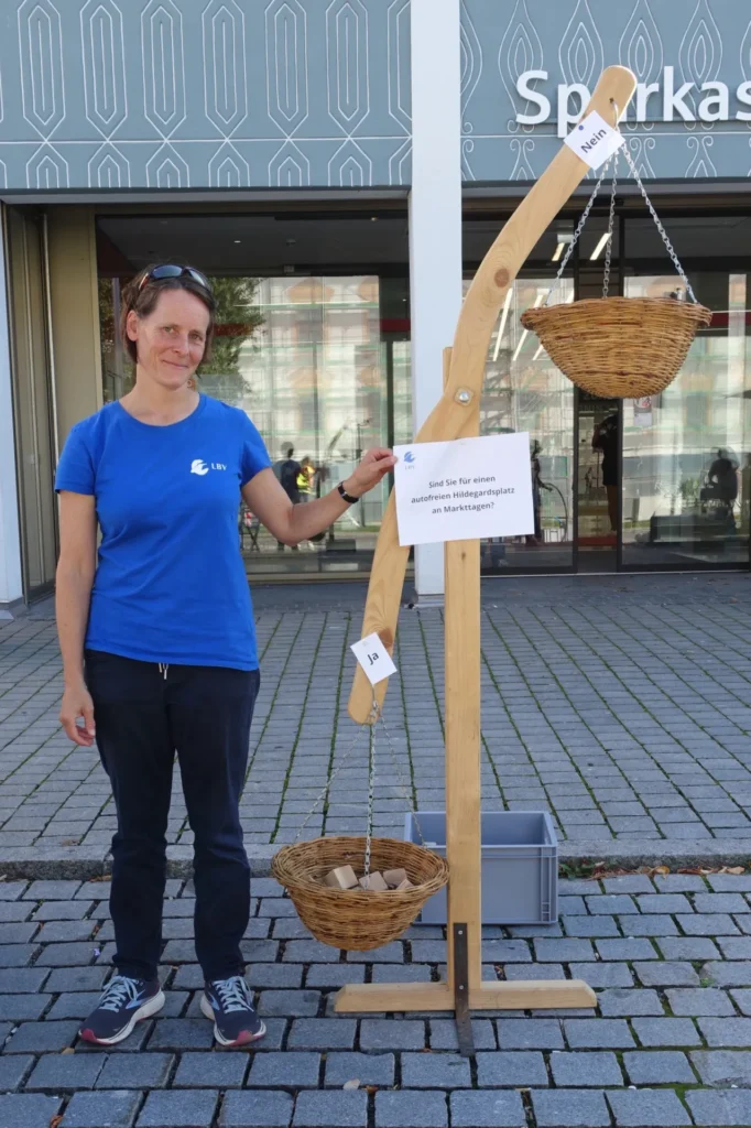 Park(ing) Day: Umfrage LBV "Hildegardplatz autofrei: Ja oder Nein?"