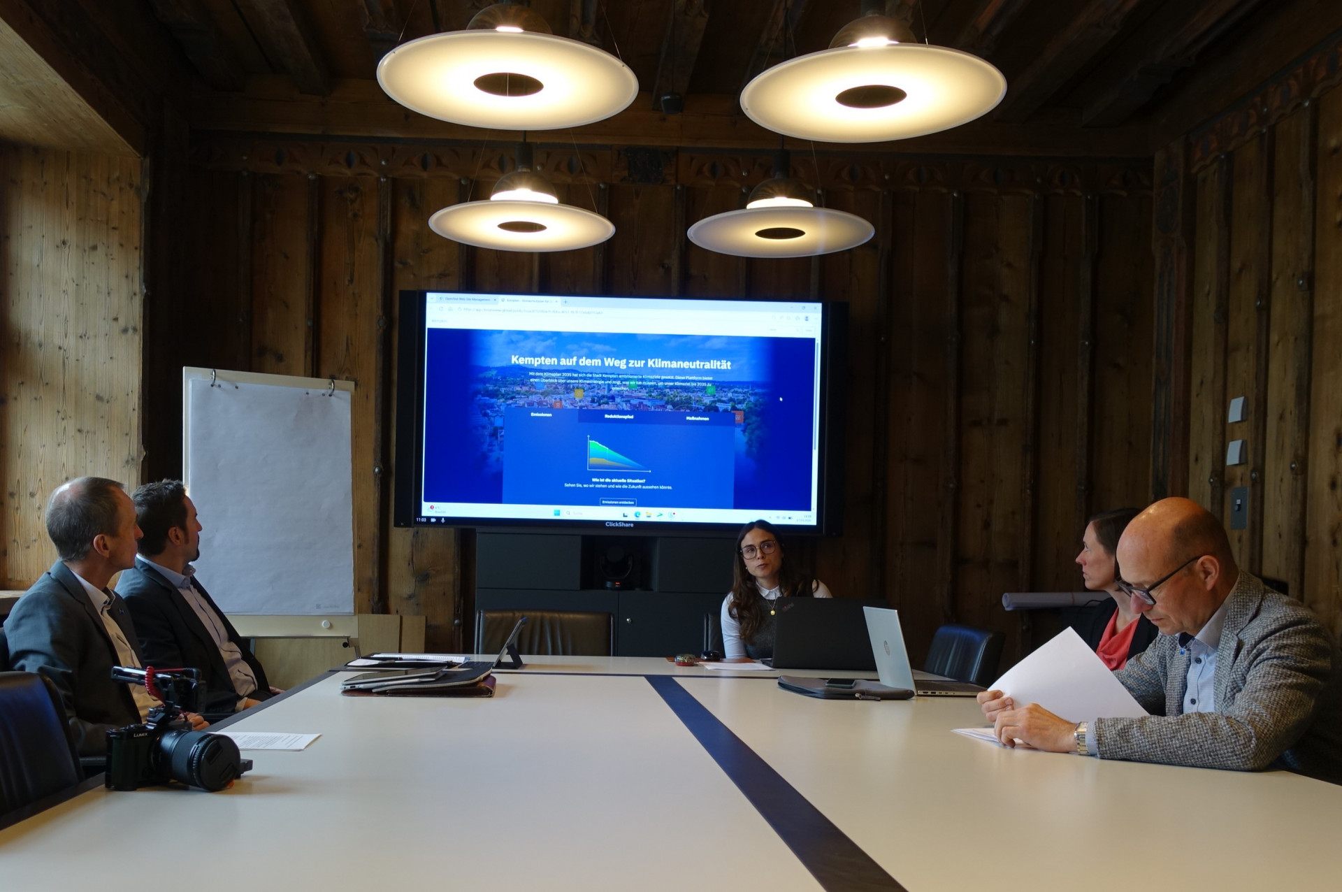 Pressekonferenz zur Plattform Climate View im Weberzunftraum_Rathaus KE