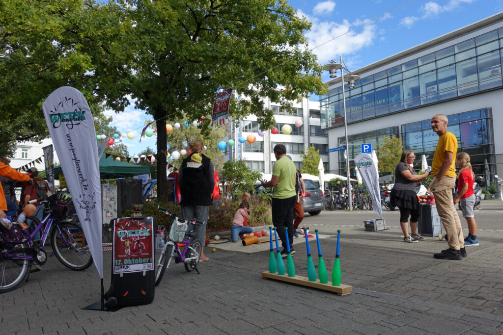 Jonglierwerk beim Parking Day 2026